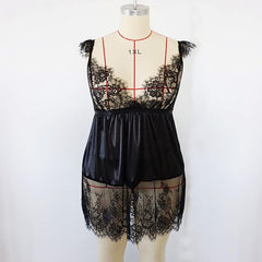 2-Piece Set For Healthy Women Silk/Lace Nighty with Panty, Bridal Suit
