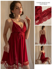 New Design Trim Night Dress Popular Butterfly Embroidered Dress