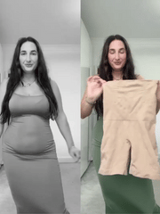 Half Body Waist Control Body Shaper for Women Shapewear with Thigh Slimmers