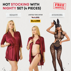 Bikni Nighty Set + Premium Body Stocking