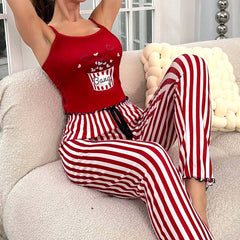 High Quality Cozy Pajama Set Long Nightwear Two-Piece Lounge wear