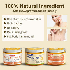 Sugar Wax Paste Top Quality 100% Natural Wax for Male and Female