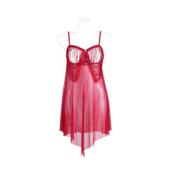 Cupless Sheer Babydoll Nighty, Lightweight, silky-soft material